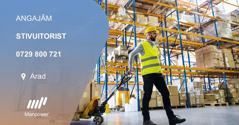 Manpower angajeaza URGENT Stivuitorist in Arad 