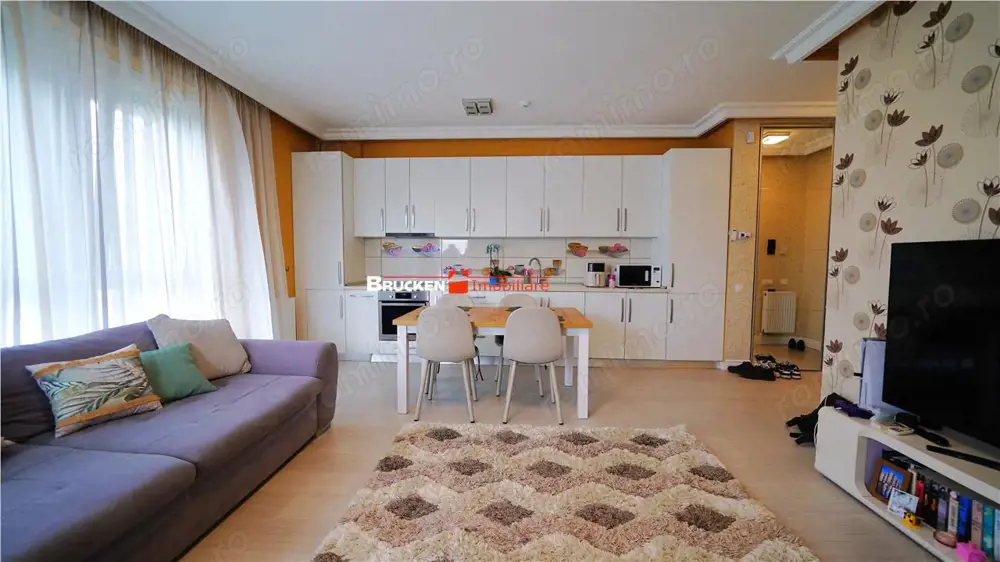 Apartament mobilat cu terasa de 18 mp | Etaj superior | ARED