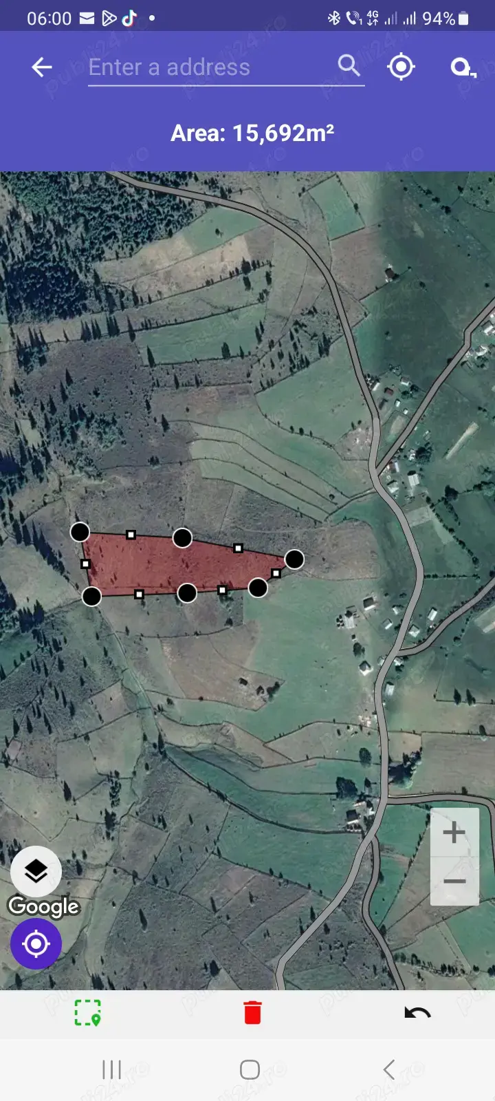 Teren pentru cabane.