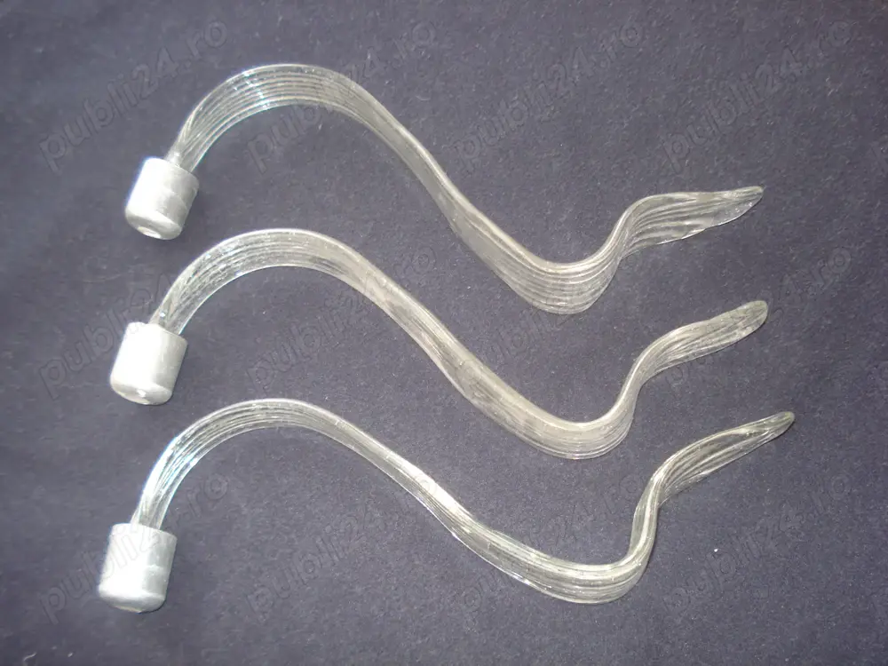 Petale sticla Ornamente Candelabru Lustra Corp iluminat. Lungime = 27 cm