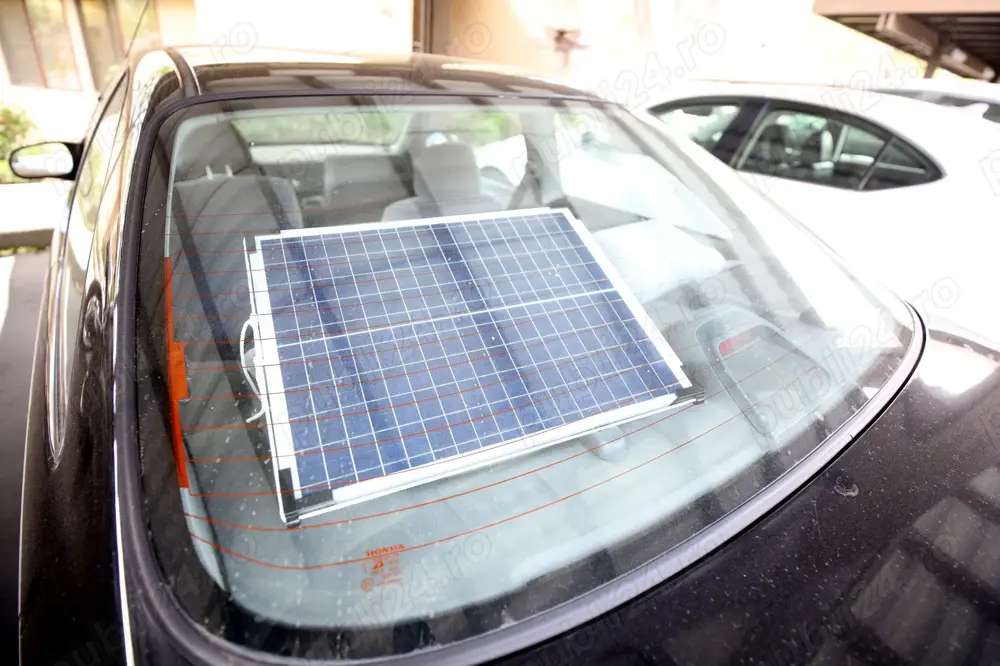 Sistem fotovoltaic solar auto camere supraveghere complete noi acumulatori invertor controler ATS 