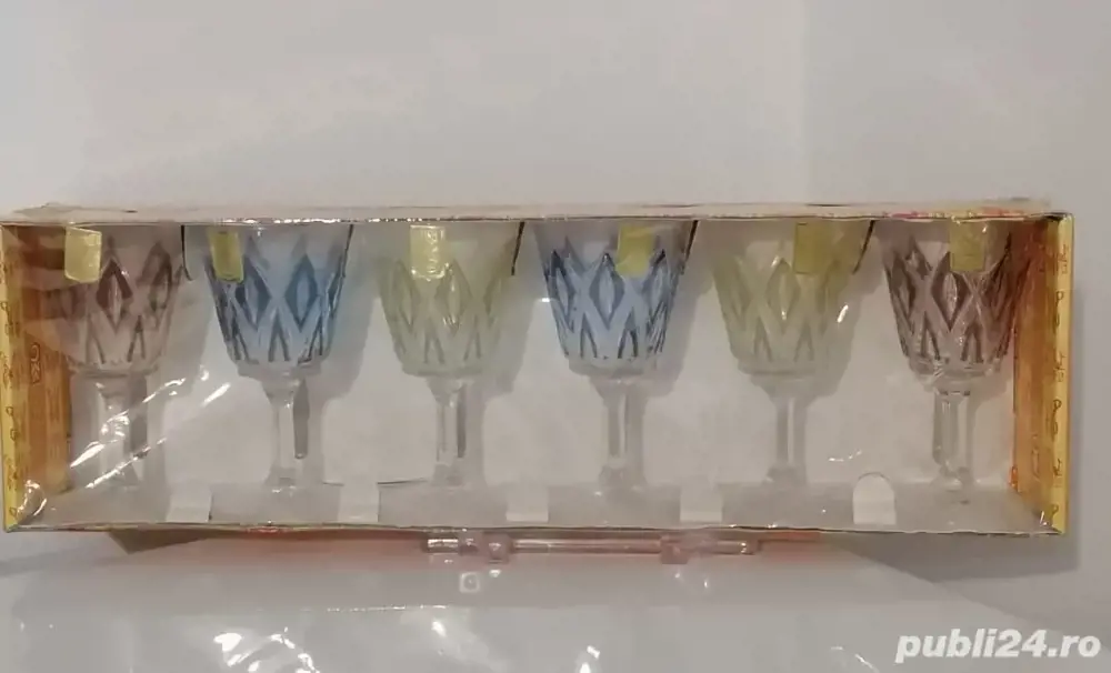 Set pahare cristal anii 1950