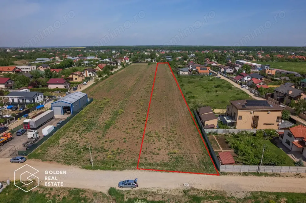 Teren intravilan 8.700 mp, Balotești, str. Margeanului, comision 0%