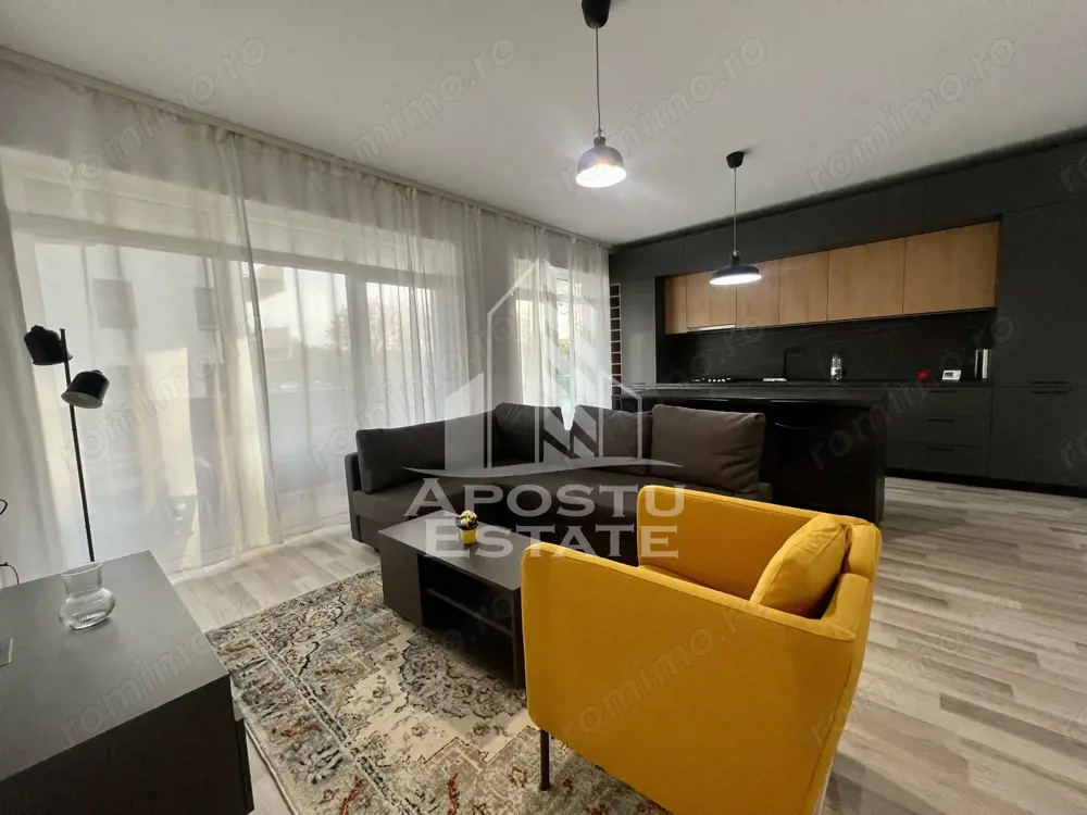 Apartament cu doua camere,centrala proprie, AC,in Dumbravita