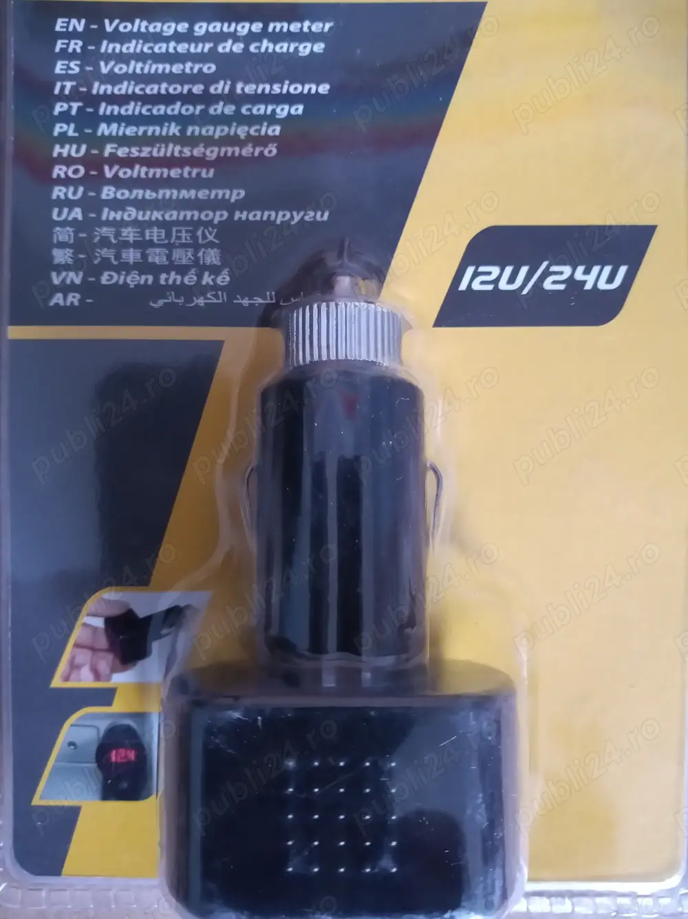 Voltmetru auto 12-24v cc