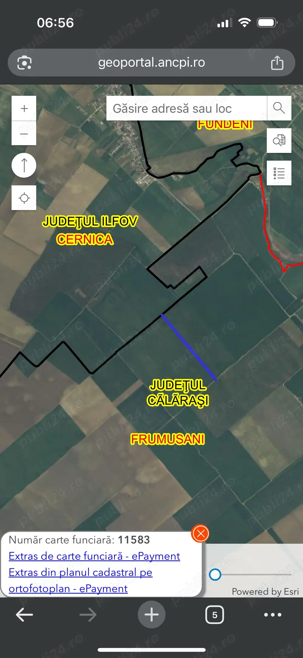 Teren extravilan Frumusani