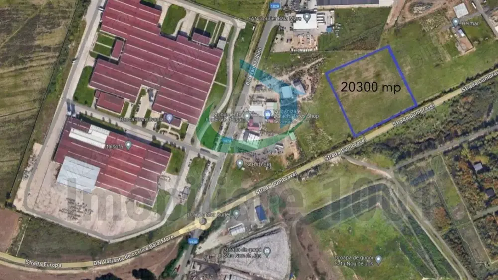 Baia Mare, teren intravilan, zona industriala, suprafata 20300 mp, zona ITALSOFA Baia Mare, teren intravilan, zona industriala, suprafata 20300 mp, zona ITALSOFA