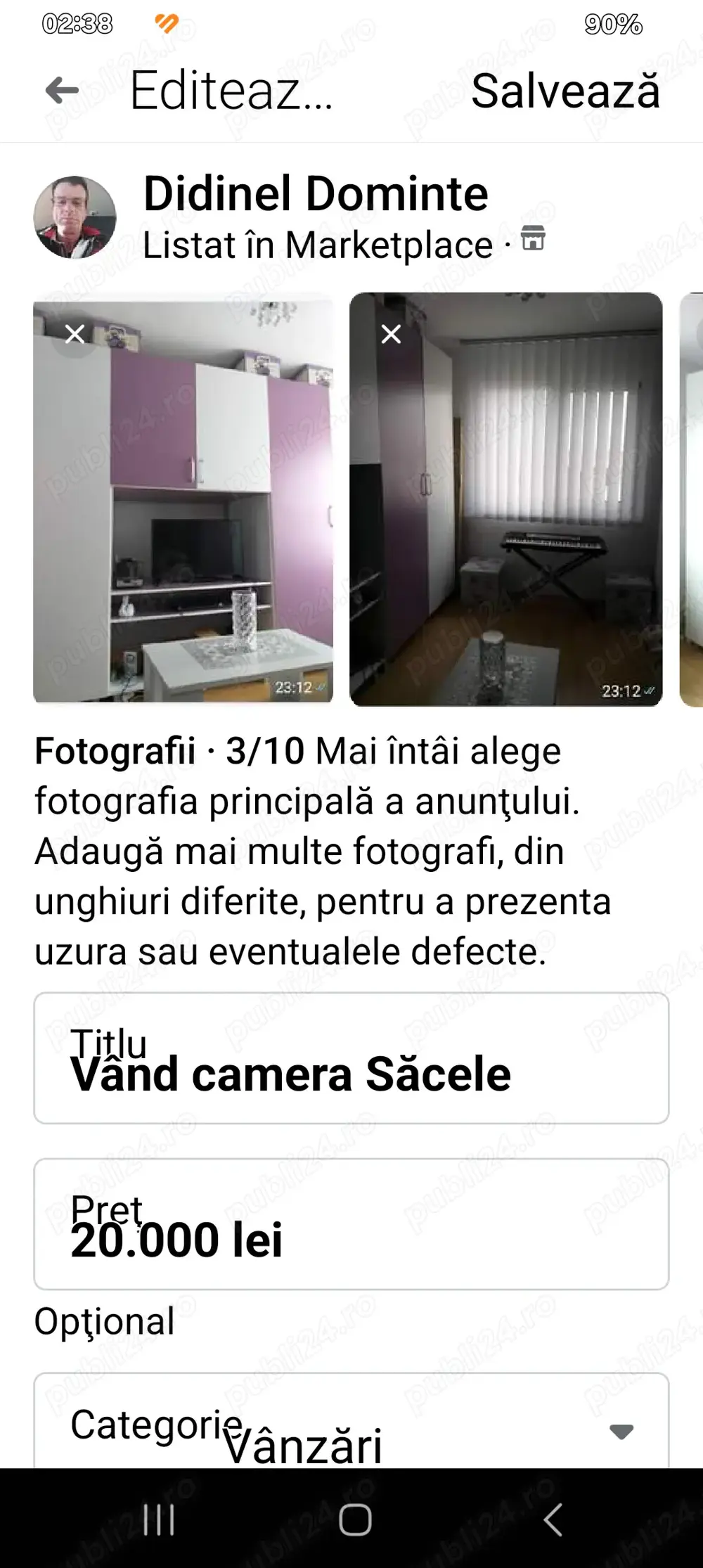 Vând camera 24mp Săcele 