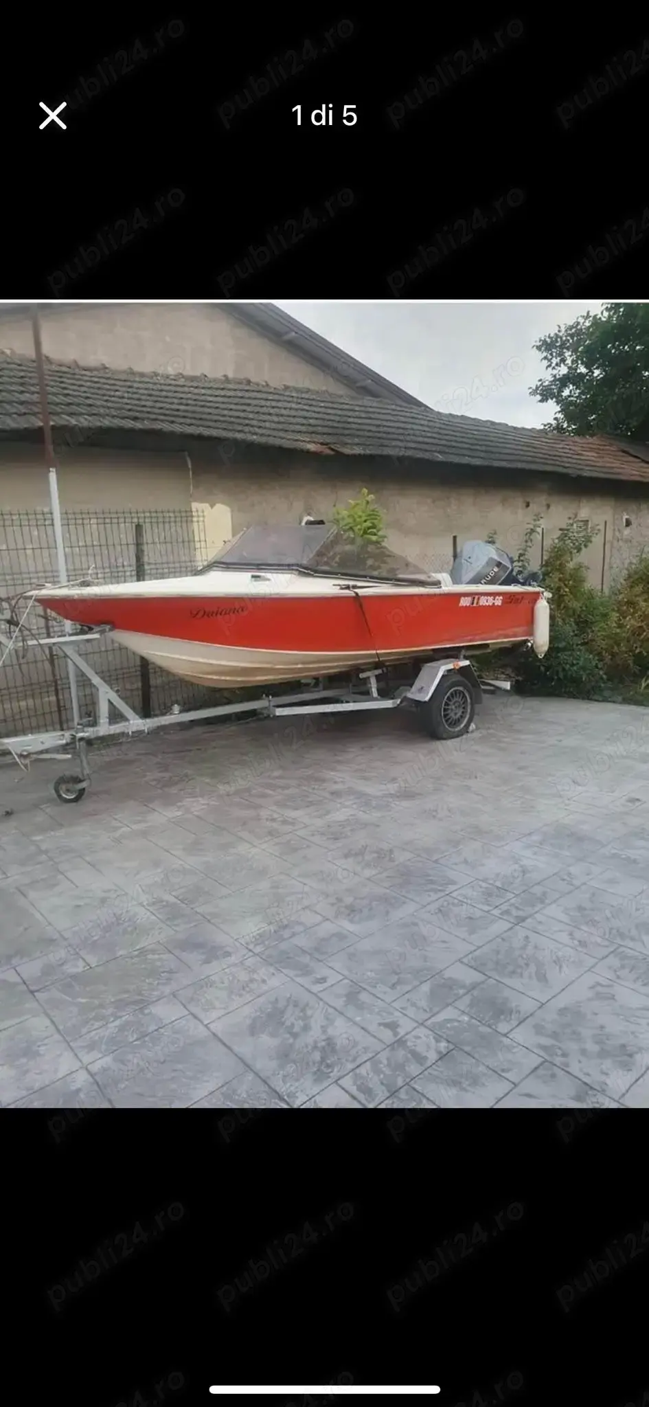 Barca , motor si peridoc de vanzare