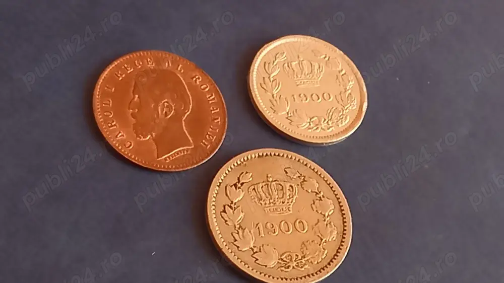 Vand lot 3 monede de colectie romanesti din 1900 toate,monede de 2,5 și 10 bani,stare foarte buna