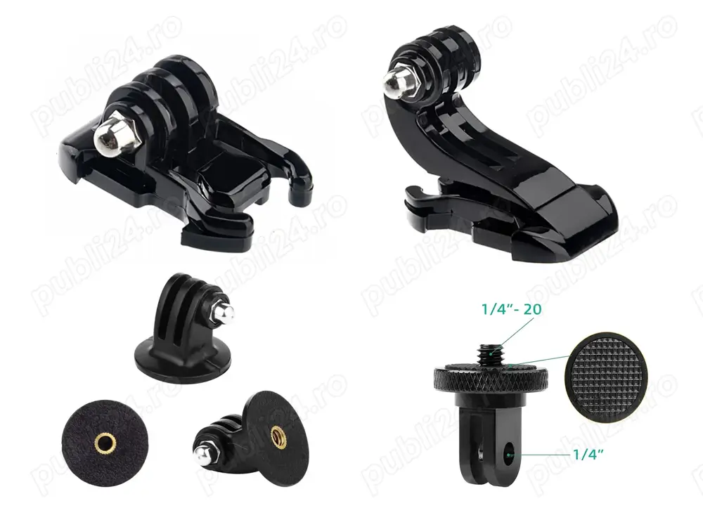 Prindere mount camera GoPro catarama buckle   J-Hook   adaptor surub