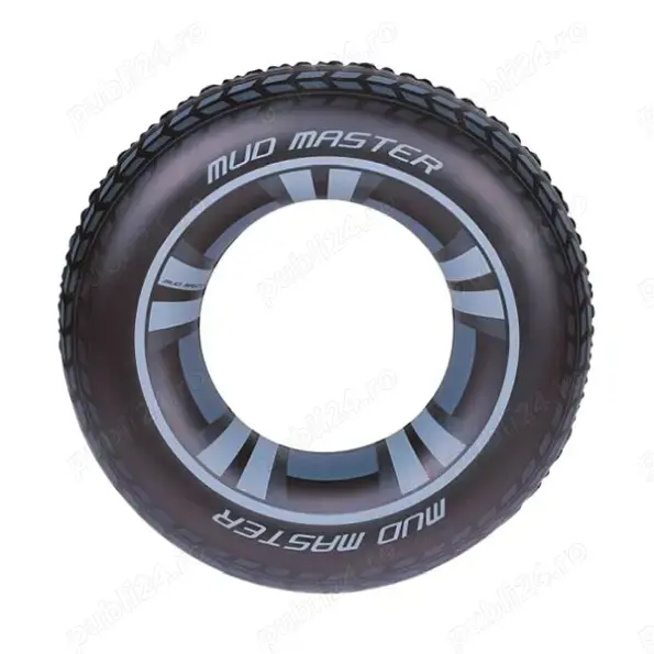 Colac gonflabil de inot 91 cm baie plaja anvelopa Bestway negru