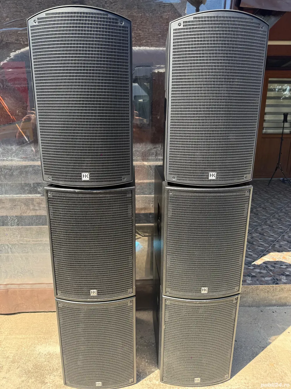 Coloana activa Bluetooth 15 zollHK Sonar 115 Xi, Sub 115 noi +huse transport 