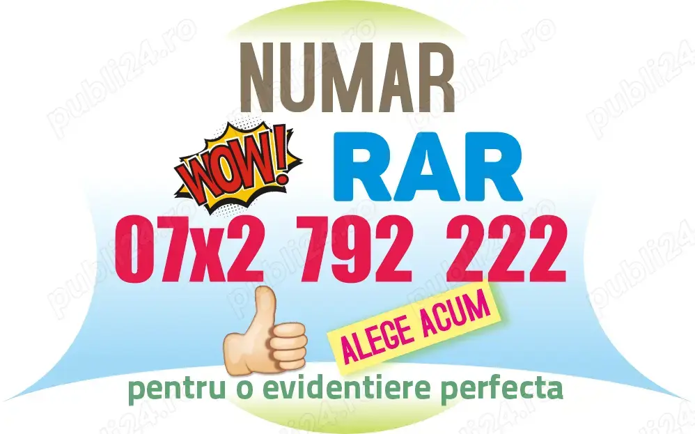 Numar TOP WOW - 07x2.792.222 - VIP platina aur gold usor cool numere cartela usoare speciale cartele