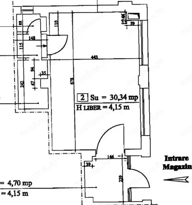 Bd Basarabia Stadionul National spatiu 41 mp vitrina 7 m zona de blocuri