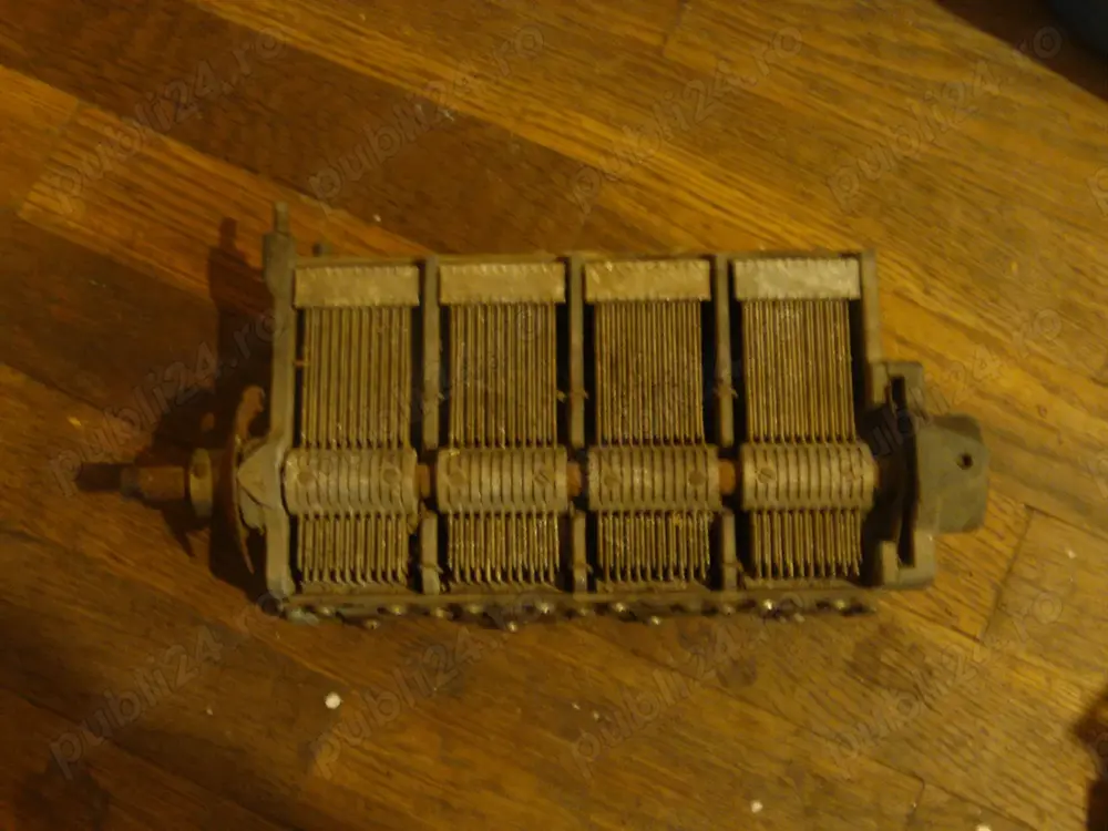 condesator variabil tuner vintage radio amatorism