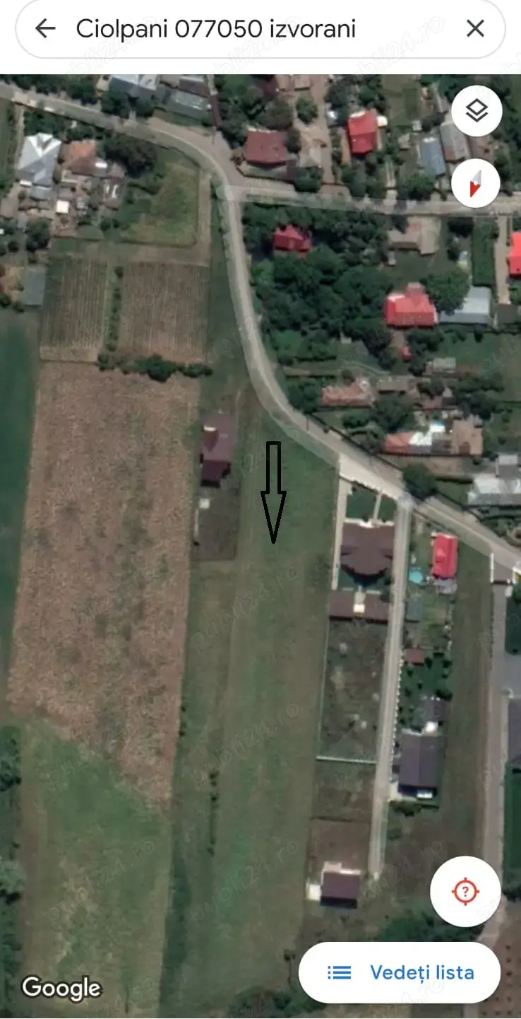 155000   - Izvorani, Ilfov - teren intravilan 3100 mp