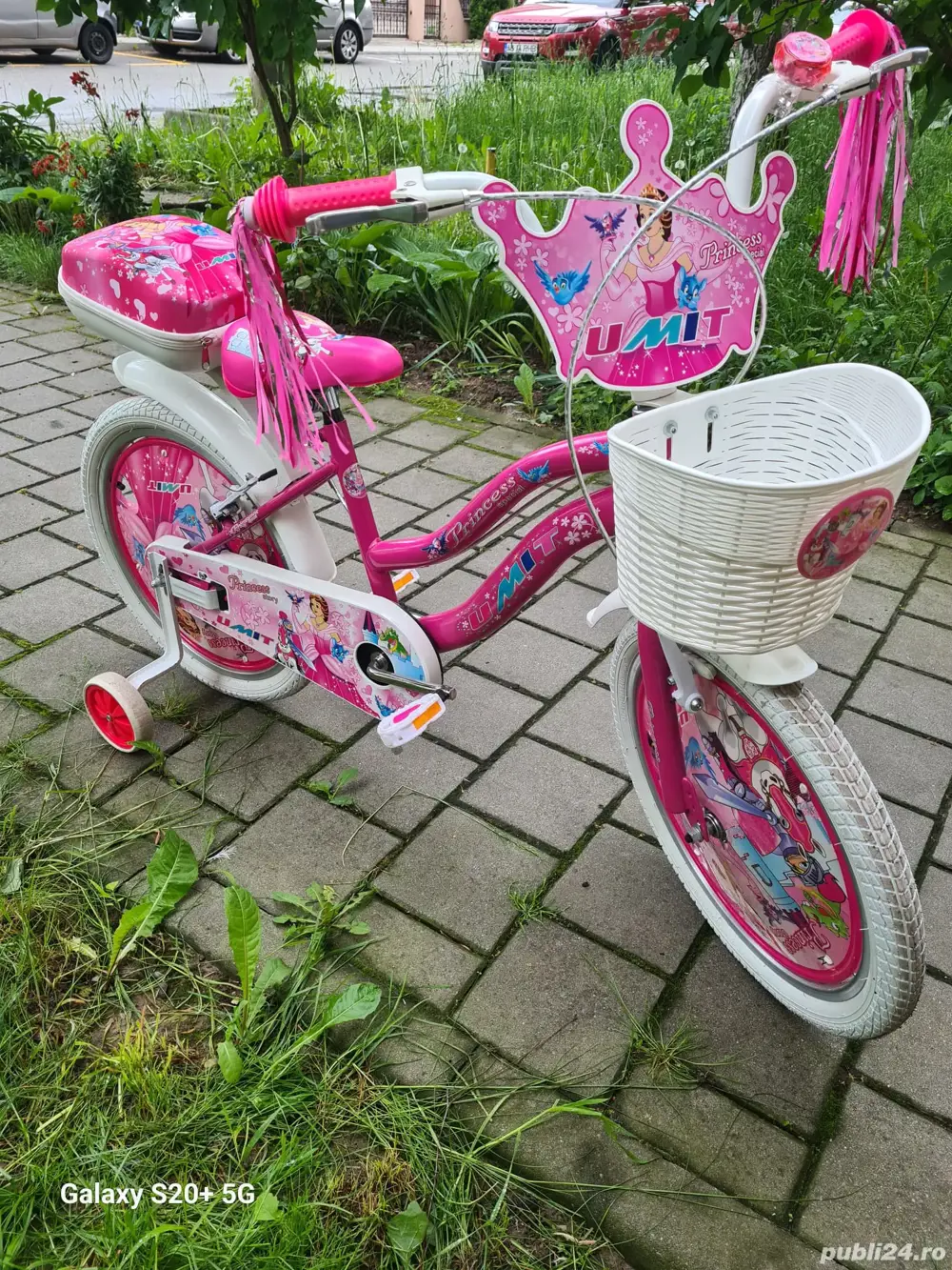 Bicicleta copii 7-10 ani, Princess roz