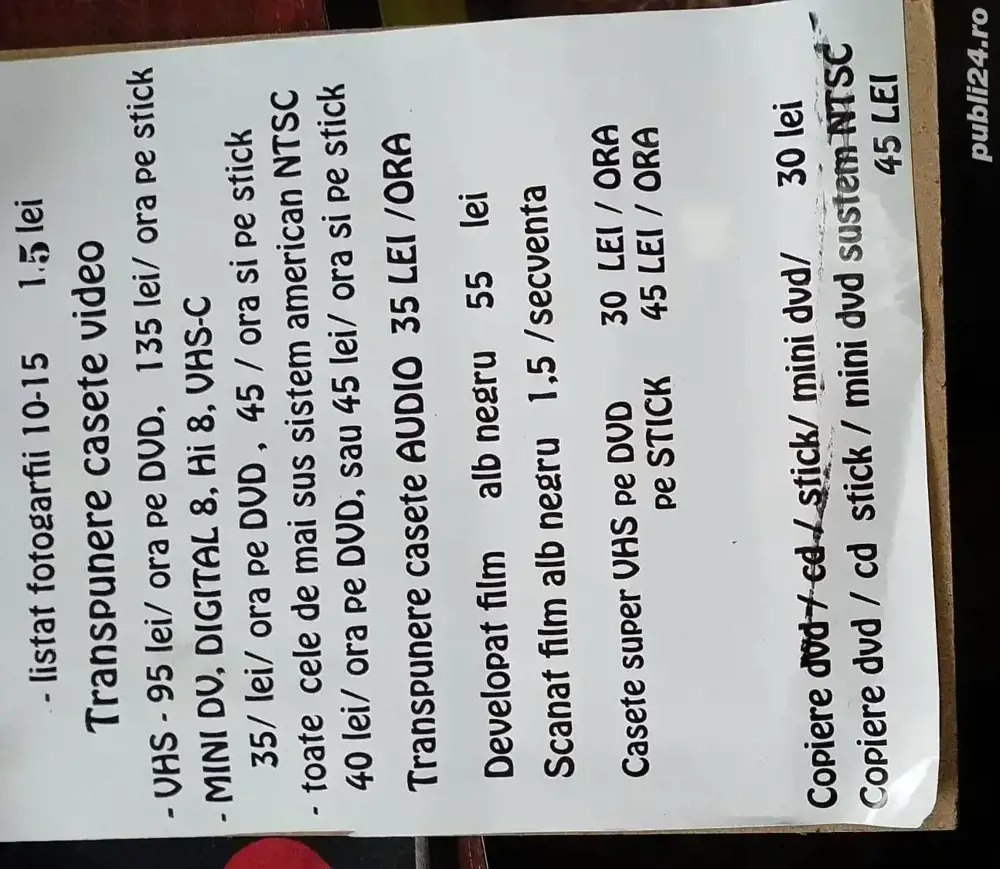Transpunem casete video si audio !