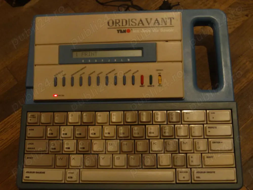 calculator cu procesor z80 Yeno Ordisavant functional limbaj programare BASIC + cartridge cu jocuri