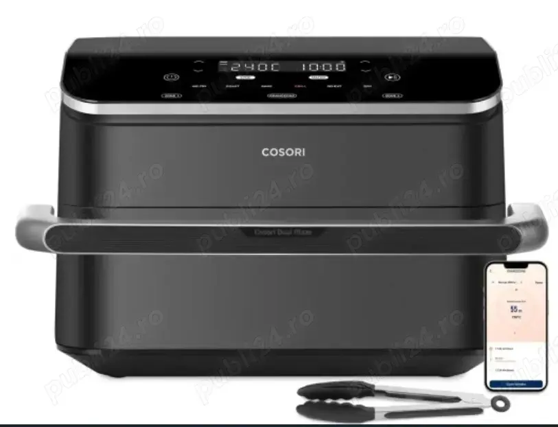 Friteuză cu Aer Cald Cosori Dual Blaze TwinFry, 10 litri