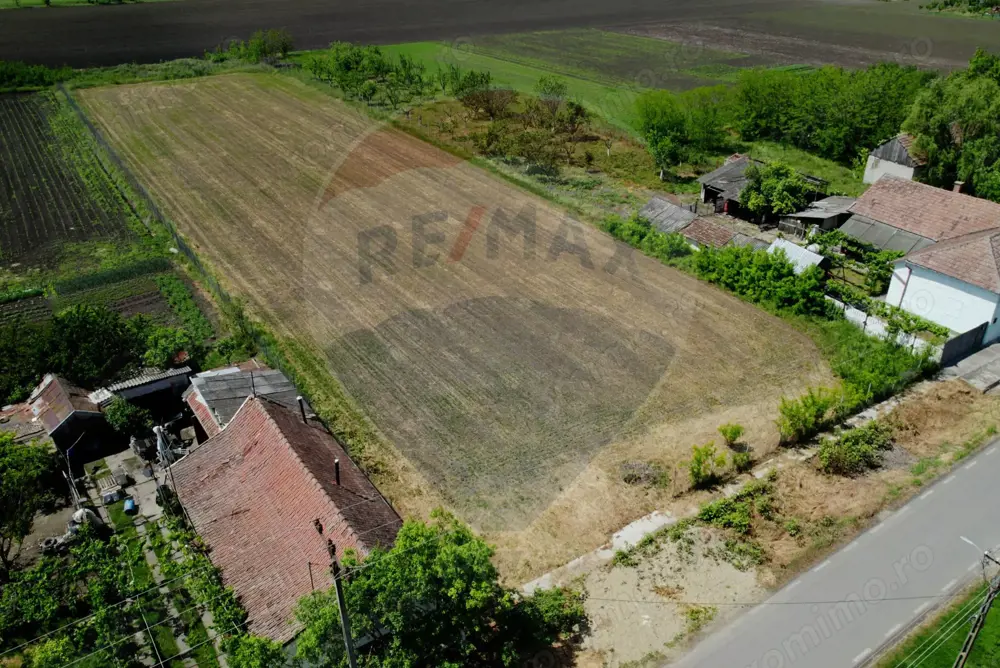Teren intravilan 5,018mp Variasu Mare - 15 km de Arad/ str. Principală