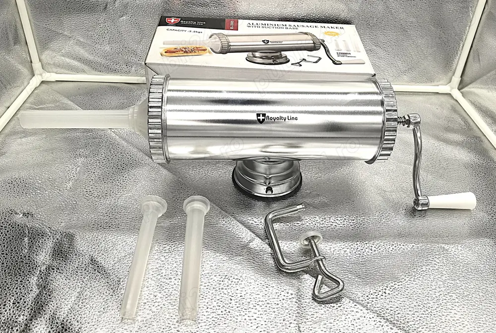 Aparat umplut carnati orizontal, 2.5 kg, ventuza stabila
