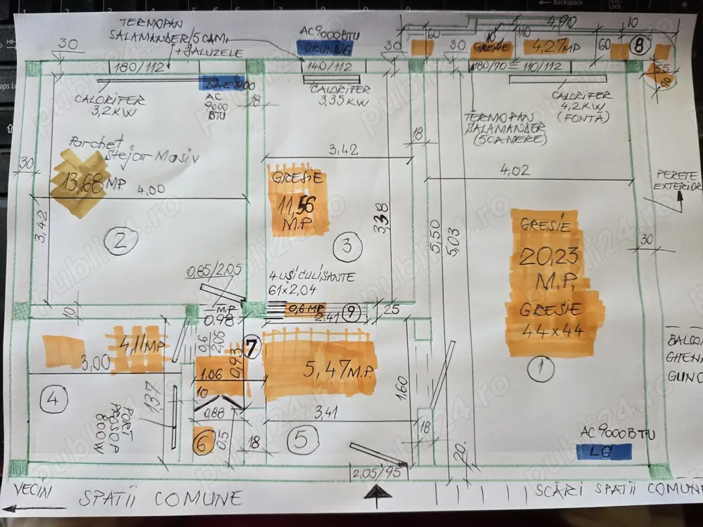 Particular , vand apartament 2 camere decomandate DRISTOR