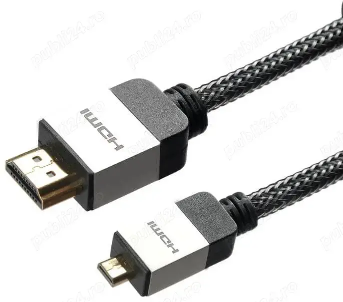 Cablu micro HDMI Original Official Raspberry Pi Braided Cable 3m