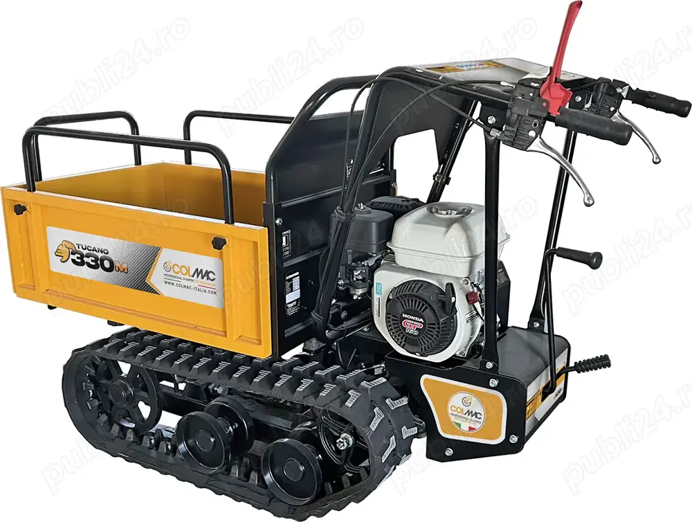 Roaba cu motor pe senile, basculabila cu o capacitate efectiva de 300 kg