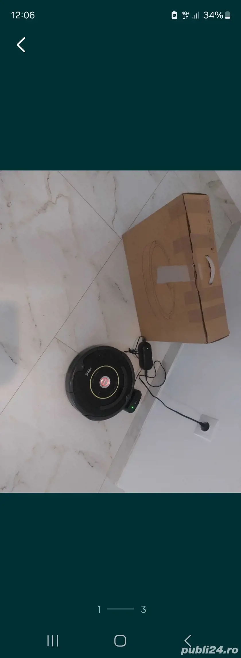 Robot Autonom aspirator curatenie Irobot Roomba 650 Black