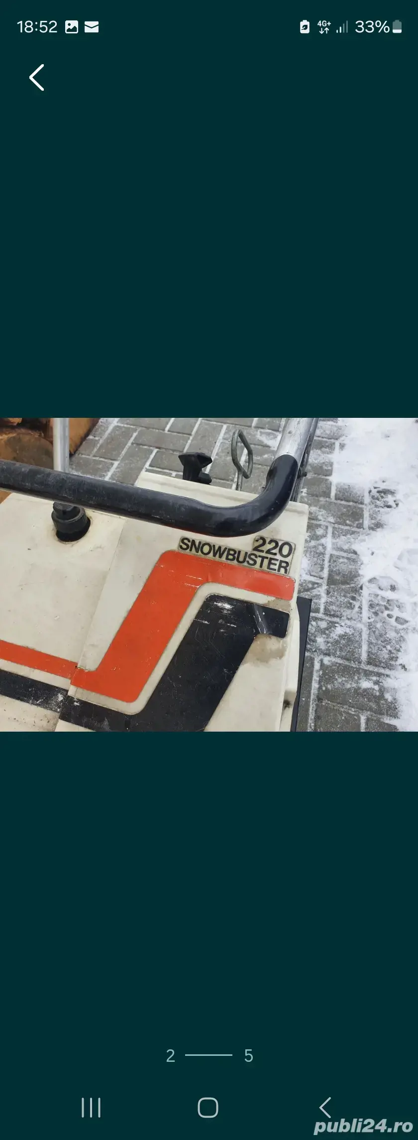 Freza zapada americana Simplicity Snowblower 220