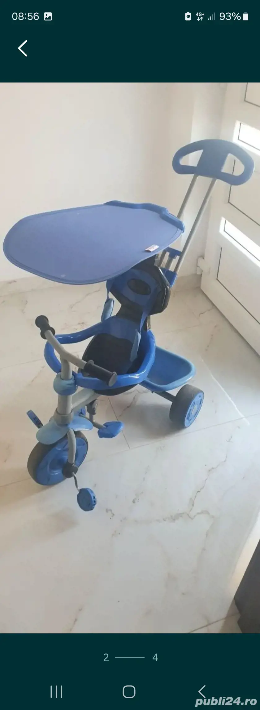 Tricicleta 4in1 1-3ani cu paravan