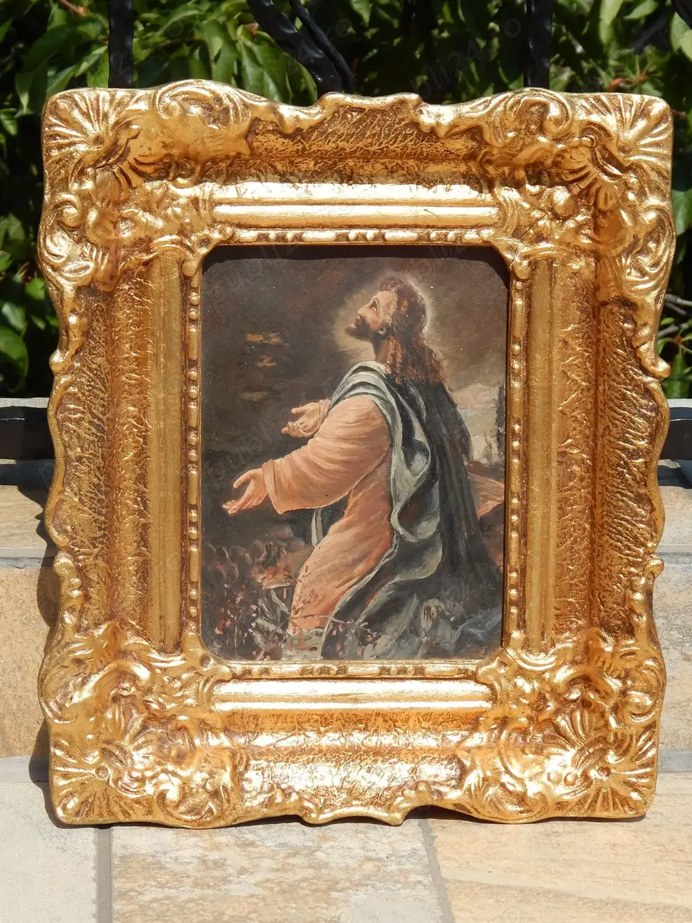 Tablou pictura Rugaciunea lui Iisus in Gradina Ghetsimani 33X38 cm