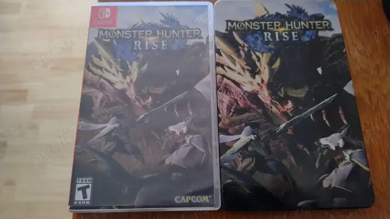 Joc Monster Hunter Rise (Nintendo Switch) + Steelbook + Set postere