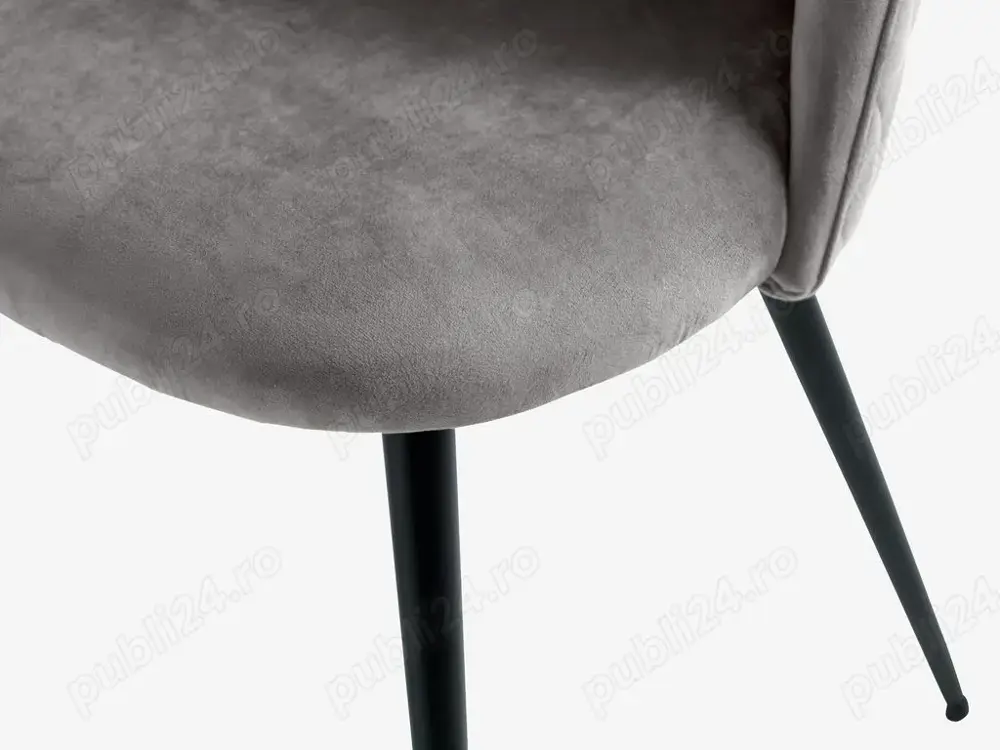 Vand scaune KOKKEDAL catifea gri negru - JYSK