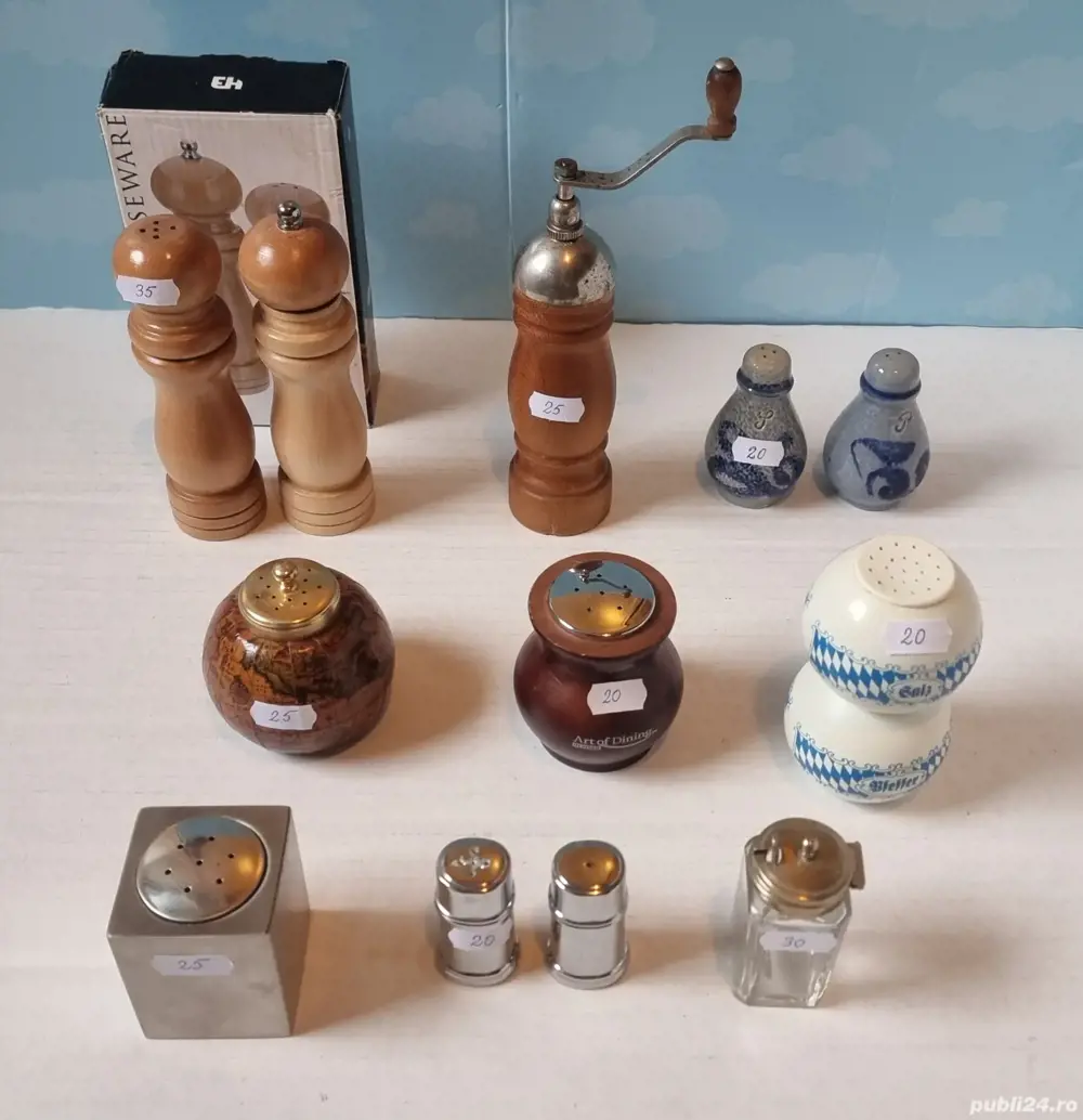 Lot solnițe-pipernițe de colecție