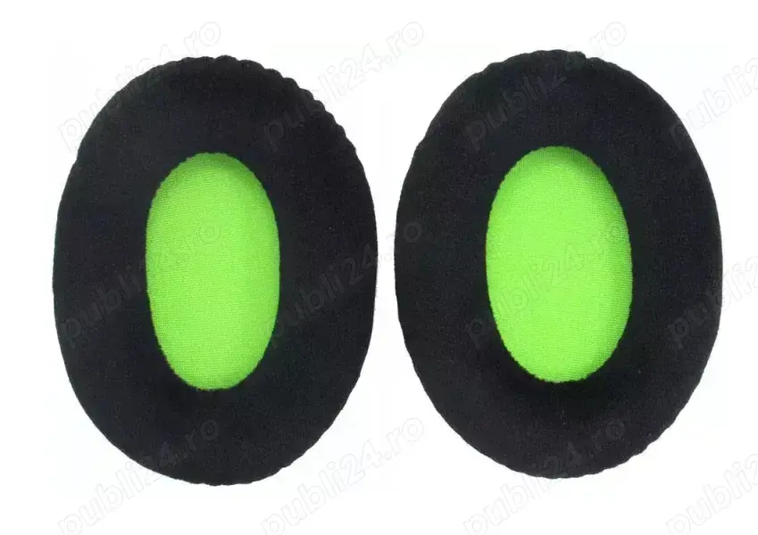 Set 2 bureti de schimb pentru casti HyperX Verde, Catifea