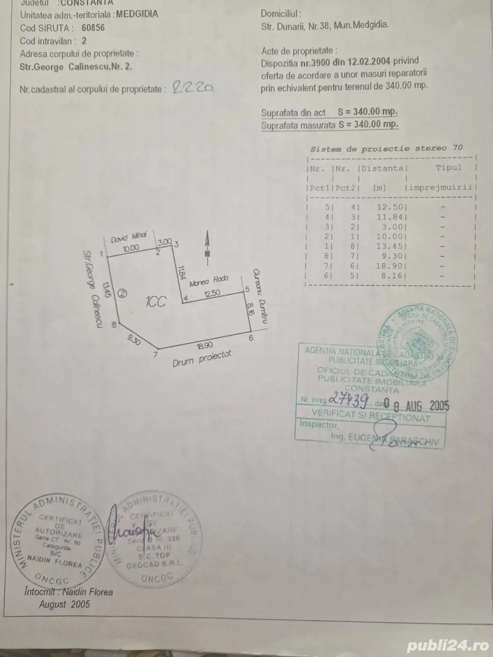 Vând teren Medgidia