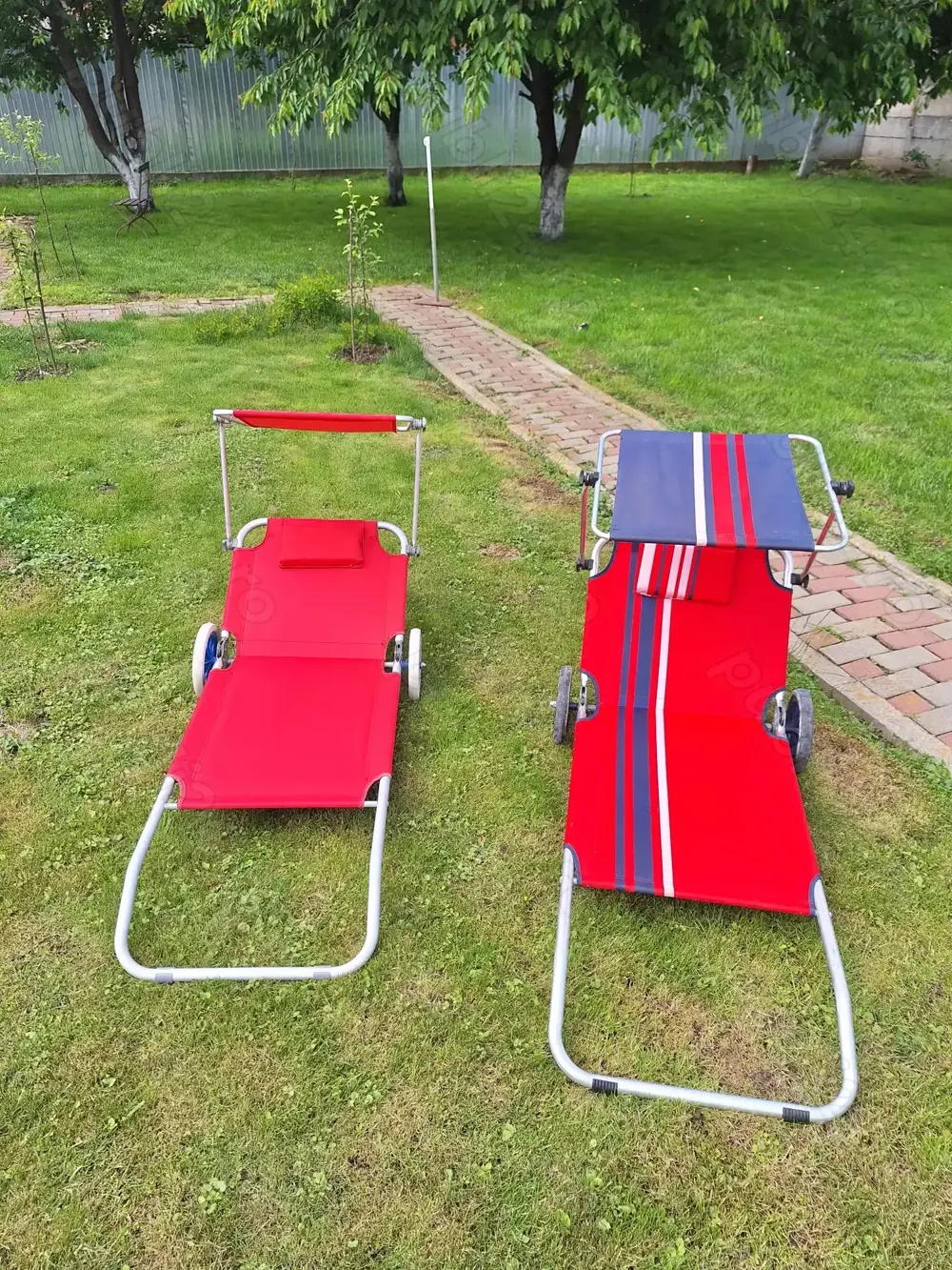 Vand  pat pliant  pentru plaja cu roti