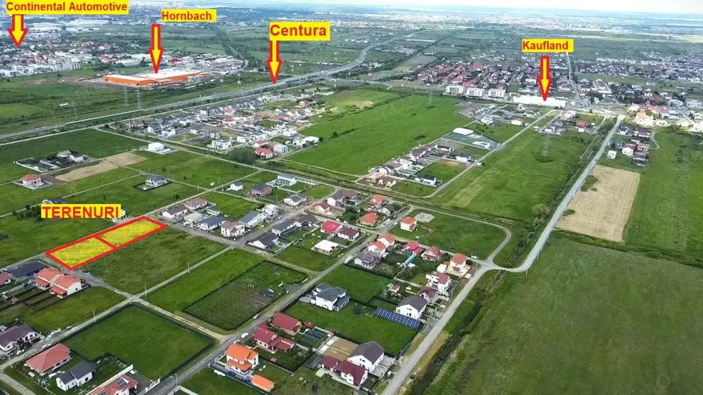 Teren comercial Mosnita, in spate la Kaufland - 1057 servicii, 1014 zona verde