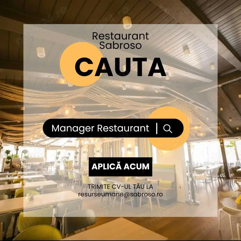 Restaurant din Constanta angajeaza Manager Restaurant Restaurant din Constanta angajeaza Manager Restaurant