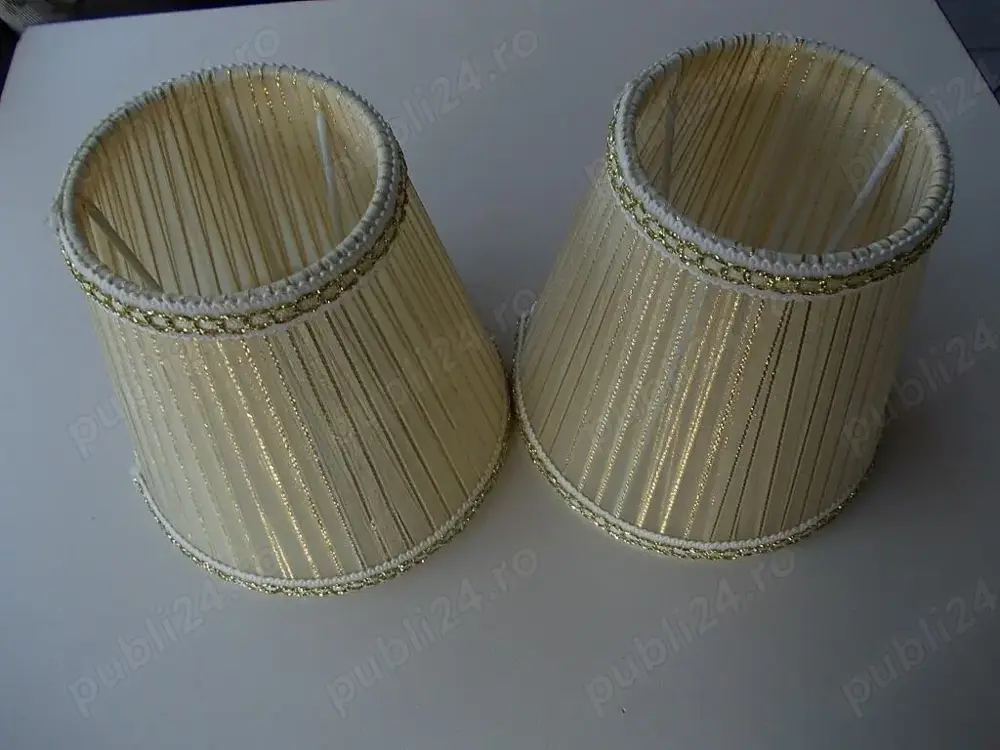 Abajur din panza aplica candelabru lampadar lustra fasung mic E14