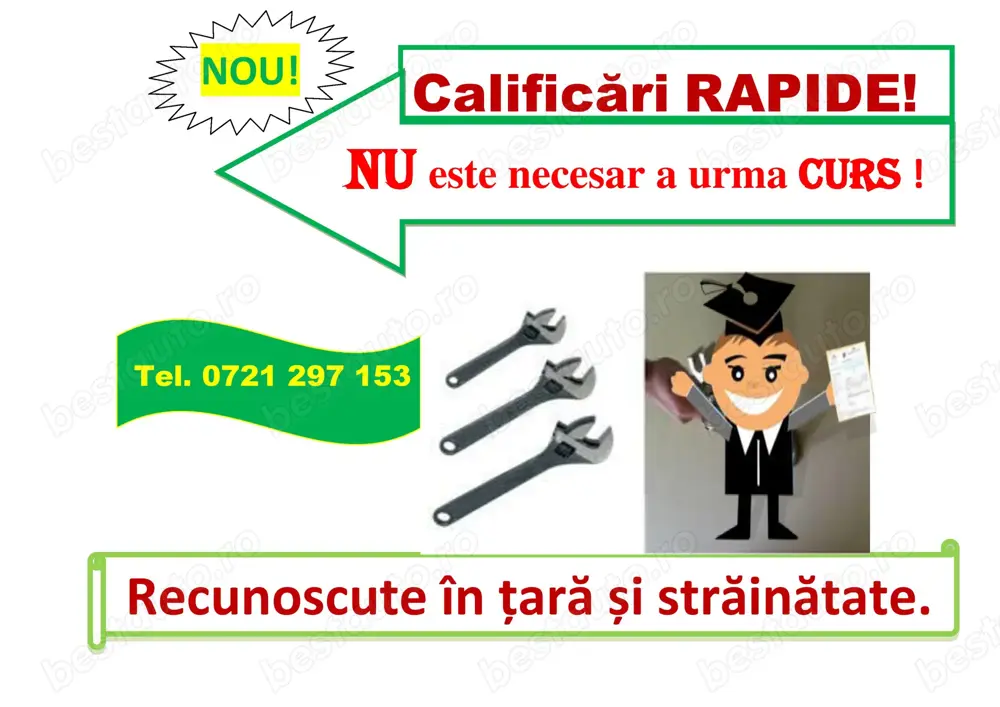 Curs Rapid mecanic auto, electrician auto, tinichigiu carosier