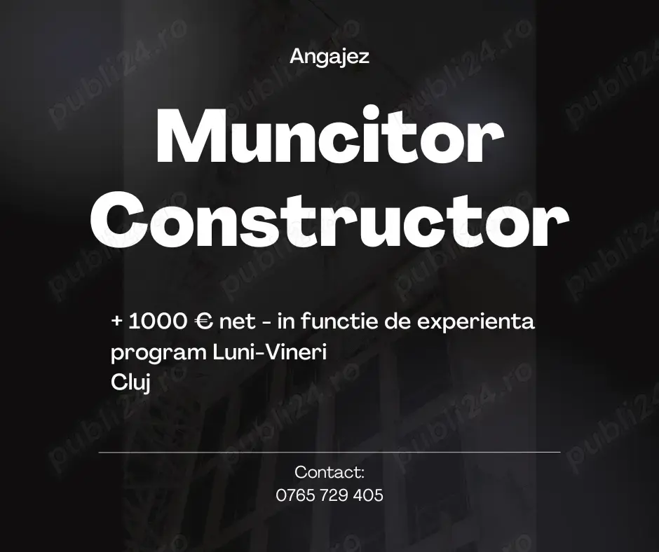 ANGAJAM Muncitor Constructor
