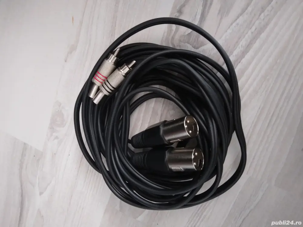 C A B L U R I -audio profesionale 2Rca-2Xlr,5 m,noi