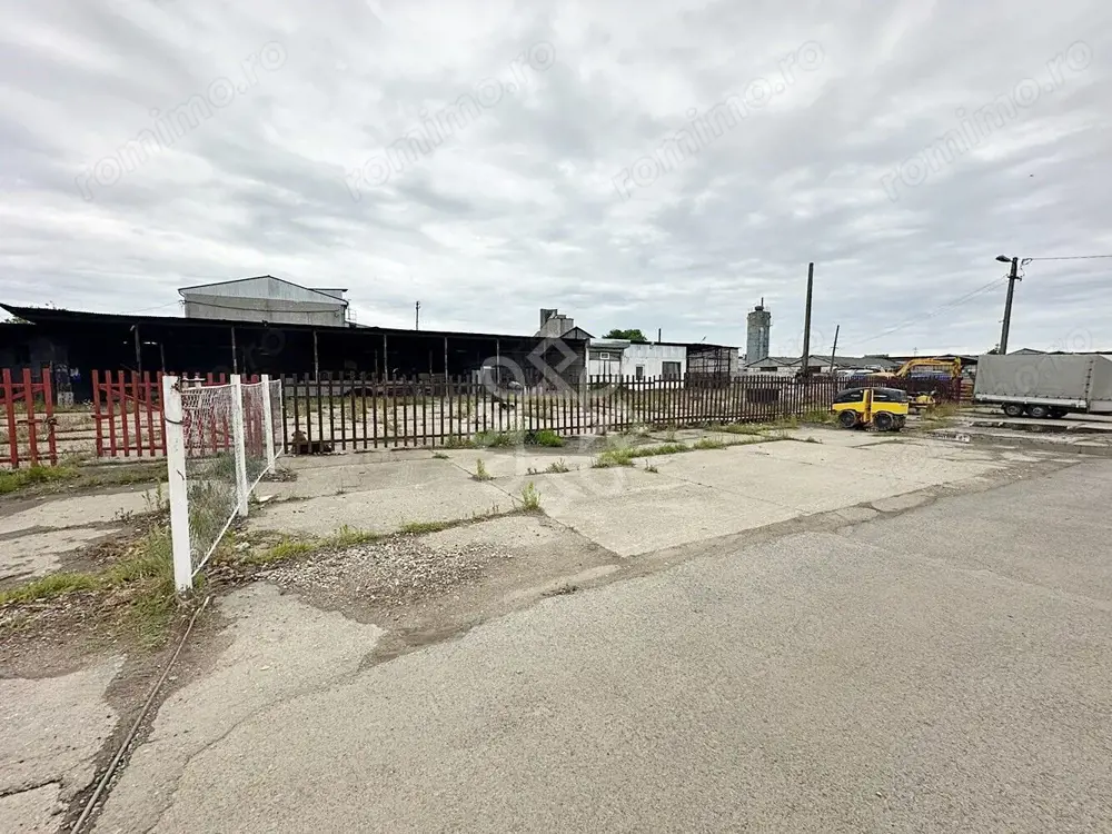 Teren 2100mp si spatii pentru depozitare de inchiriat zona Iosia