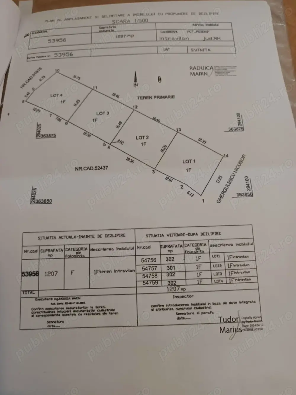 Teren 301M Intravilan Orsova