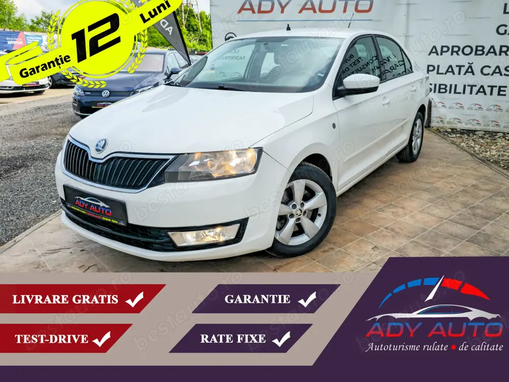 SKODA RAPID 2014. Diesel. Rate fixe . Garantie 12 luni . Buy back . Test drive . Livrare gratis