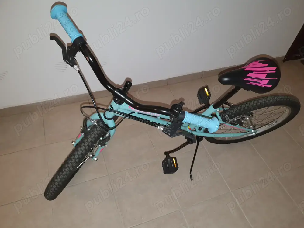 bicicleta Teranna 20" verde light + roti ajutatoare